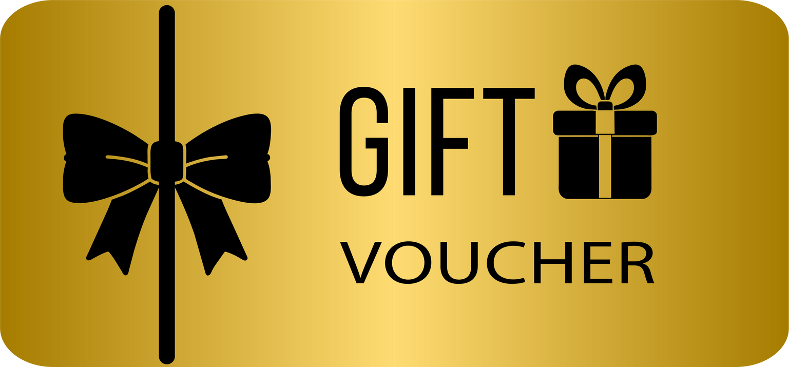 Golden gift voucher